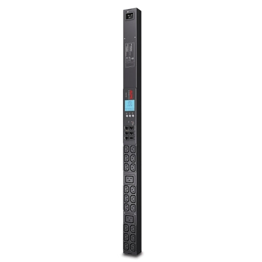 APC Netshelter Metered Rack PDU, 0U, 230V/16A Input, 2x IEC C19 & 18x IEC C13 Outlets AP8858