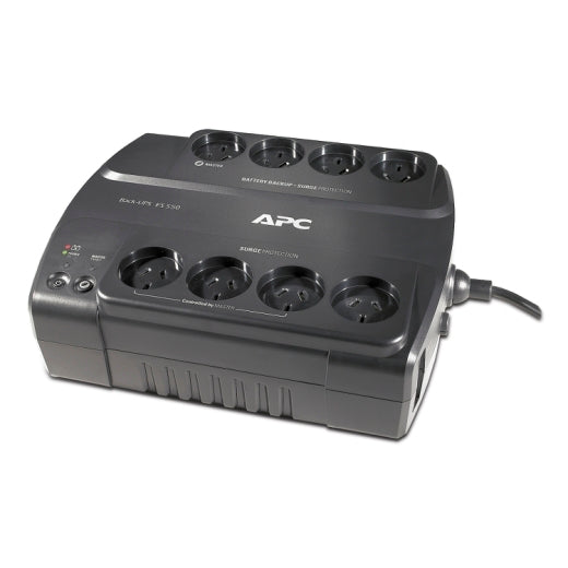 APC Back-UPS 550VA/330W Power-Saving UPS, Desk Top, 230V/10A Input, 8x Aus Outlets, Lead Acid Battery, User Replaceable Battery BE550G-AZ