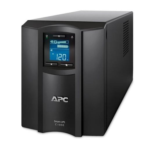APC Smart-UPS C 1000VA/600W Line Interactive UPS, Tower, 230V/10A Input, 8x IEC C13 Outlets, Lead Acid Battery, SmartConnect Port SMC1000IC