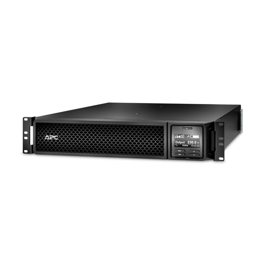 APC Smart-UPS 1500VA/1500W Online UPS, 2U Rackmount, 230V/10A Input, 6x IEC C13 Outlets, Lead Acid Battery, W/ Network Card, W/ Rail Kit  SRT1500RMXLI-NC