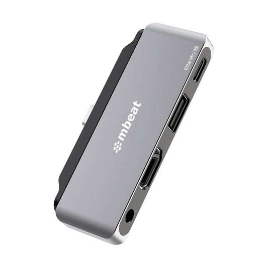 mbeat Elite Mini 4-In-1 USB-C Mobile Hub for iPad Pro, USB-C Tablet & Laptop/Notebook (LS> MB-UCD32-U7) MB-UCD-P6