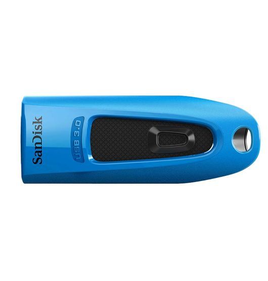 SanDisk Ultra 32GB USB3.0 Flash Drive ~130MB/s Memory Stick Thumb Key Lightweight SecureAccess Password-Protected Retail 5yr BLUE  SDCZ48-032G-U46B
