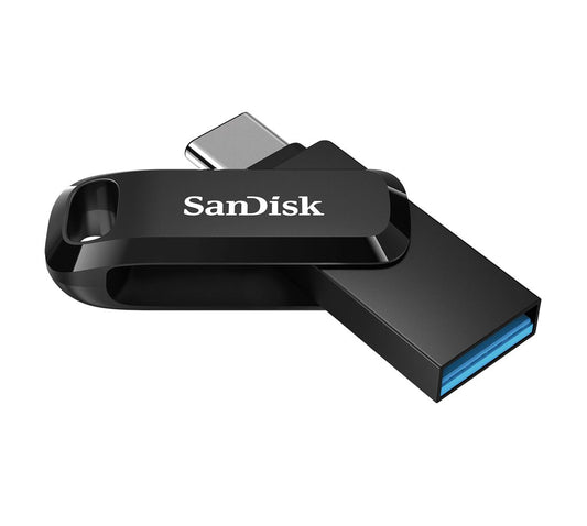 SanDisk 32GB Ultra Dual Drive Go 2-in-1 USB-C & USB-A Flash Drive Memory Stick 150MB/s USB3.1 Type-C Swivel for Android Smartphones Tablets Macs PCs  SDDDC3-032G-G46