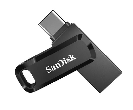 SanDisk 512GB Ultra Dual Drive Go 2-in-1 USB-C & USB-A Flash Drive Memory Stick 150MB/s USB3.1 Type-C Swivel for Android Smartphones Tablets Macs PCs SDDDC3-512G-G46
