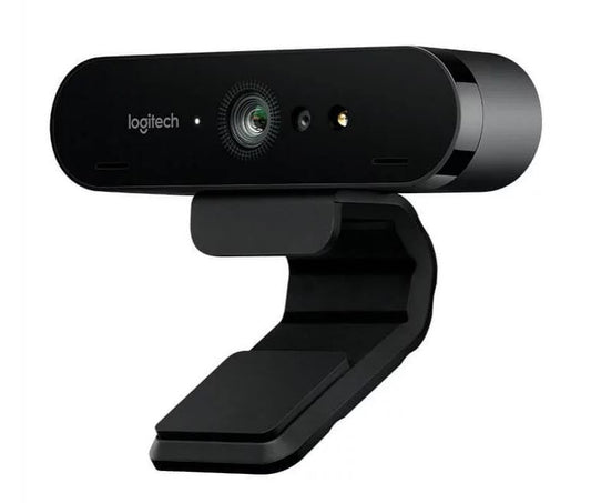 Logitech BRIO 4K Ultra HD Webcam HDR RightLight3 5xHD Zoom Auto Focus Infrared Sensor Video Conferencing Streaming Recording Windows Hello 960-001105