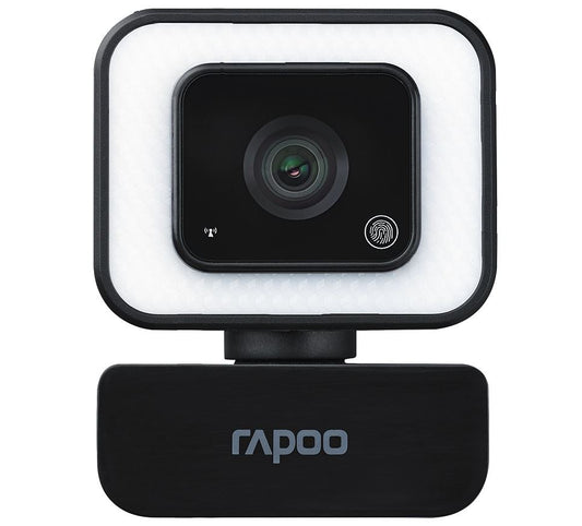 RAPOO C270L FHD 1080P Webcam - 3-Level Touch Control Beauty Exposure LED, 105 Degree Wide-Angle Lens, Built-in/Double Noise Cancellation Micropho C270L
