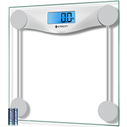 Etekcity Digital Body Weight Bathroom Scale - Silver EKEB4074C