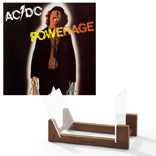 Ac/Dc Powerage Vinyl Album & Crosley Record Storage Display Stand SM-5107621-BS