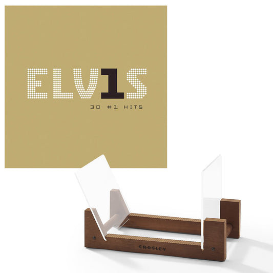 Elvis Presley Elvis 30 #1 Hits Vinyl Album & Crosley Record Storage Display Stand SM-88875111961-BS