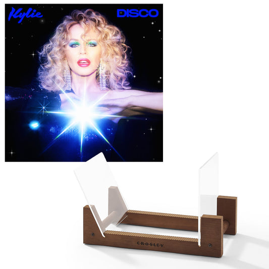 Kylie Disco - Black Vinyl Album & Crosley Record Storage Display Stand UM-538634001-BS
