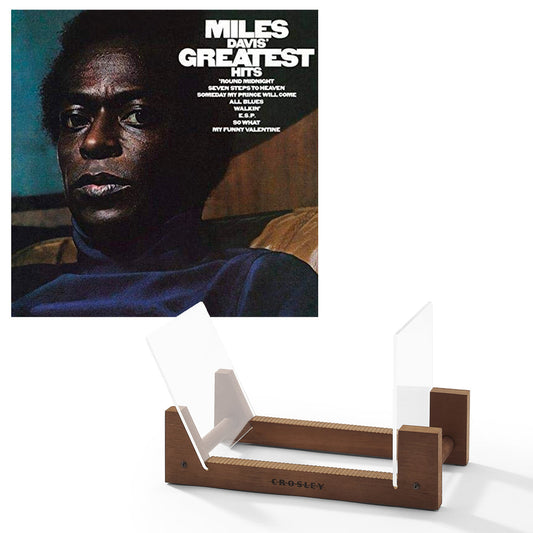 Miles Davis Greatest Hits Vinyl Album & Crosley Record Storage Display Stand SM-88985446121-BS