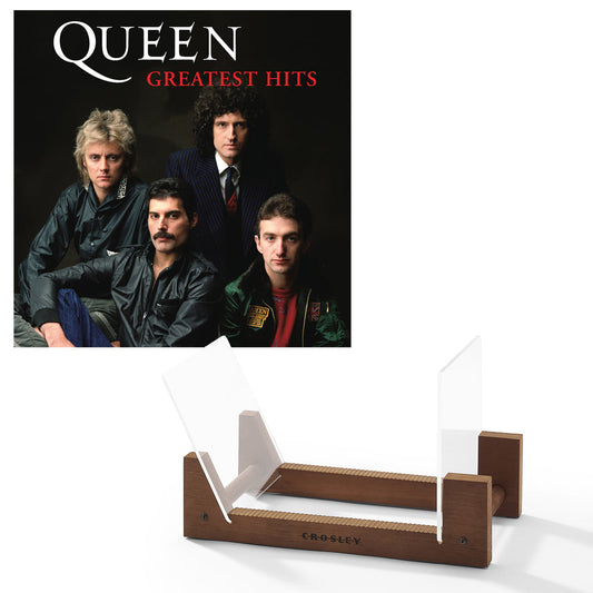 Queen Greatest Hits - Double Vinyl Album & Crosley Record Storage Display Stand UM-5704841-BS