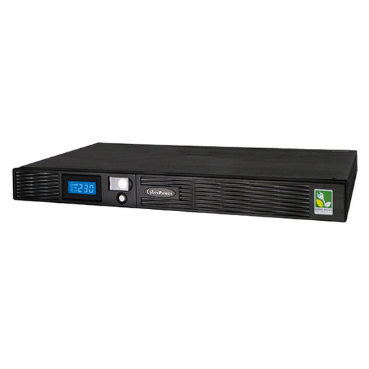 CyberPower PRO Rack Series LCD 750VA / 500W 1U Line Interactive UPS-(PR750ELCDRT1U)- 3 Yrs Adv. Rep & 2yrs on Int. Battery(No rail kit in the box) PR750ELCDRT1U